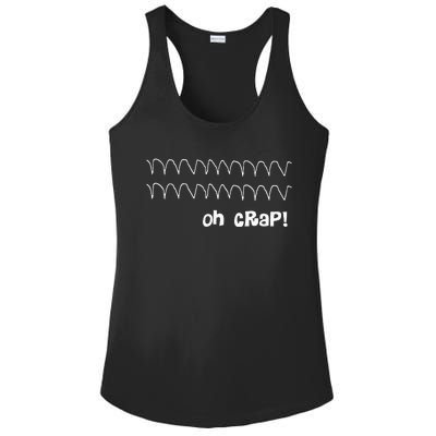 Funny Cardiac Rhythm Oh Crap Nurse Ladies PosiCharge Competitor Racerback Tank