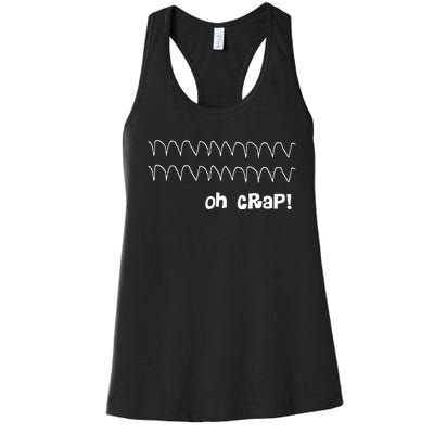 Funny Cardiac Rhythm Oh Crap Nurse Women's Racerback Tank