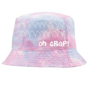 Funny Cardiac Rhythm Oh Crap Nurse Tie-Dyed Bucket Hat