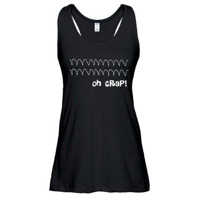 Funny Cardiac Rhythm Oh Crap Nurse Ladies Essential Flowy Tank