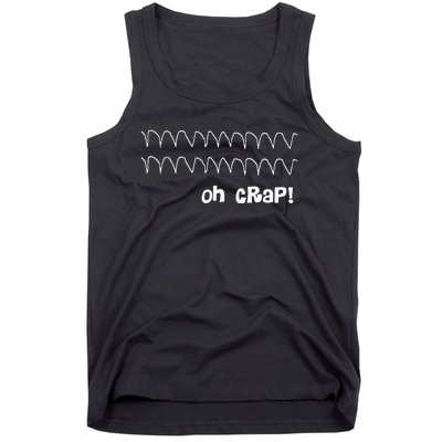 Funny Cardiac Rhythm Oh Crap Nurse Tank Top