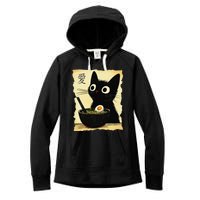 Funny Cat Ramen Japanese Kawaii Anime Cat Women's Fleece Hoodie