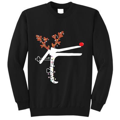 Funny Christmas Reindeer Speculum Nurse Ld Nursing Xmas Sweatshirt