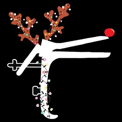 Funny Christmas Reindeer Speculum Nurse Ld Nursing Xmas T-Shirt