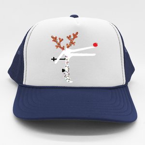 Funny Christmas Reindeer Speculum Nurse Ld Nursing Xmas Trucker Hat