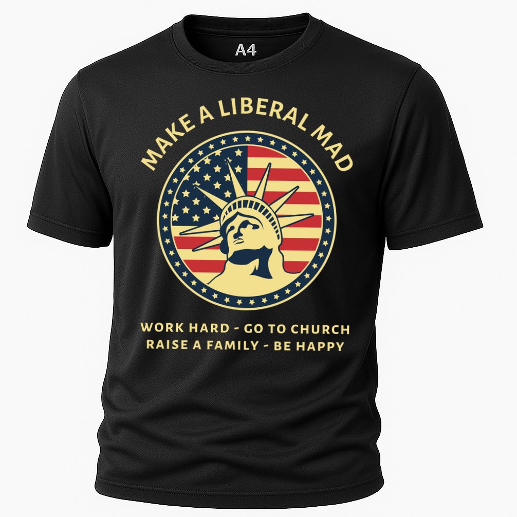 Funny Conservative Republican MAGA Gift Cooling Performance Crew T-Shirt