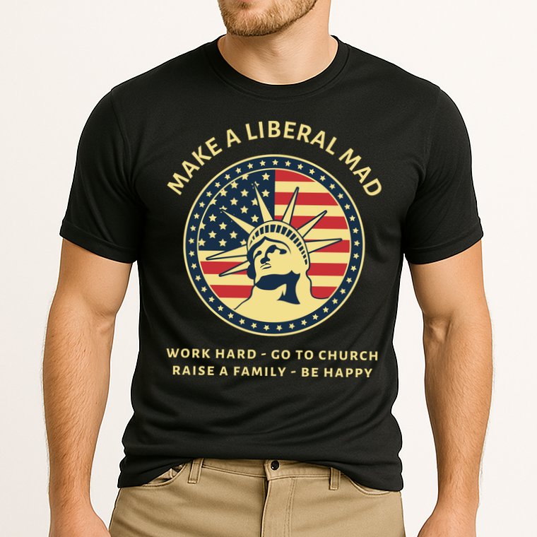 Funny Conservative Republican MAGA Gift Cooling Performance Crew T-Shirt