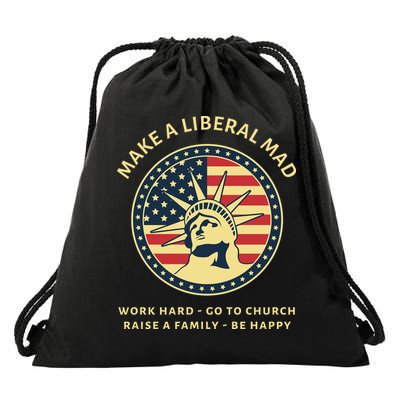 Funny Conservative Republican MAGA Gift Drawstring Bag