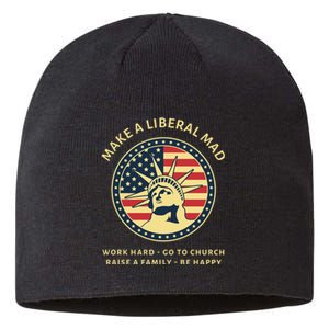 Funny Conservative Republican MAGA Gift Sustainable Beanie