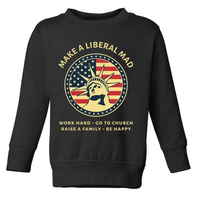 Funny Conservative Republican MAGA Gift Toddler Sweatshirt