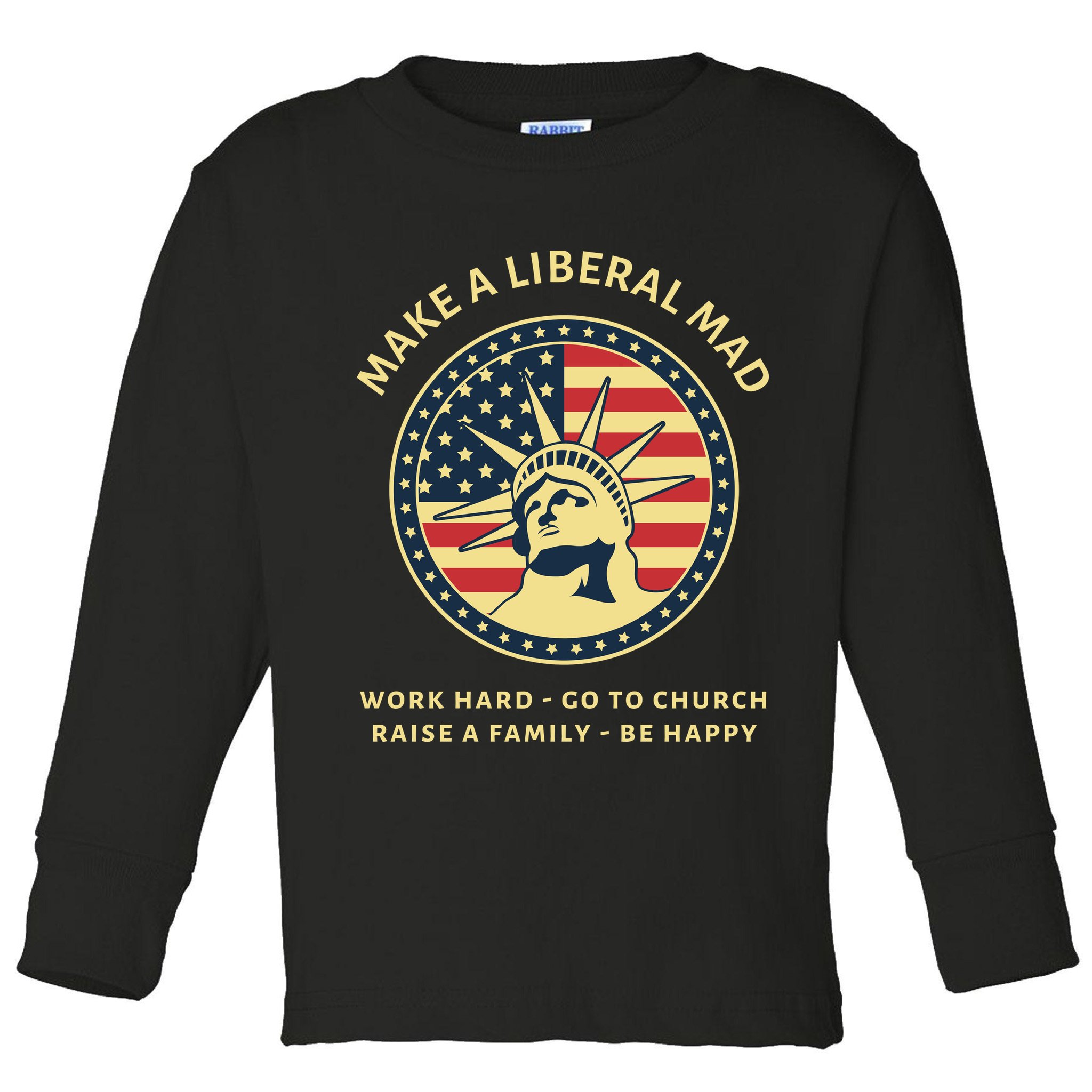 Funny Conservative Republican MAGA Gift Toddler Long Sleeve Shirt