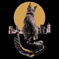 Funny City Road Highway Cat Impact Tech Backpack