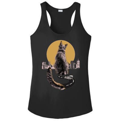 Funny City Road Highway Cat Ladies PosiCharge Competitor Racerback Tank