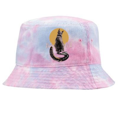 Funny City Road Highway Cat Tie-Dyed Bucket Hat