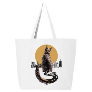 Funny City Road Highway Cat 25L Jumbo Tote