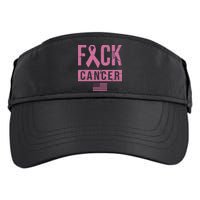 F*ck Cancer Ribbon American Flag Tribute Adult Drive Performance Visor