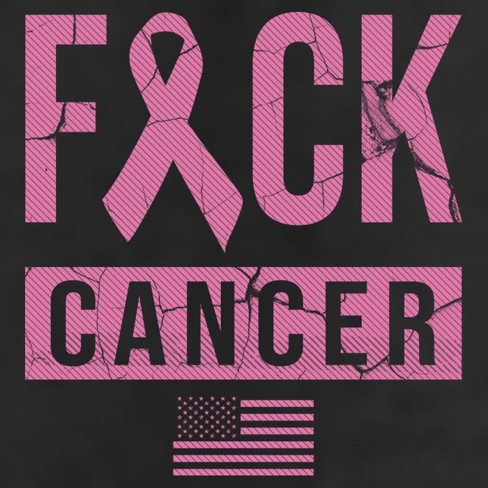 F*ck Cancer Ribbon American Flag Tribute Adult Drive Performance Visor