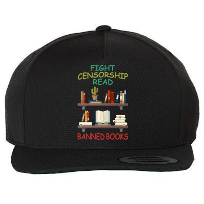 Fight Censorship Read Banned Books Gift Wool Snapback Cap