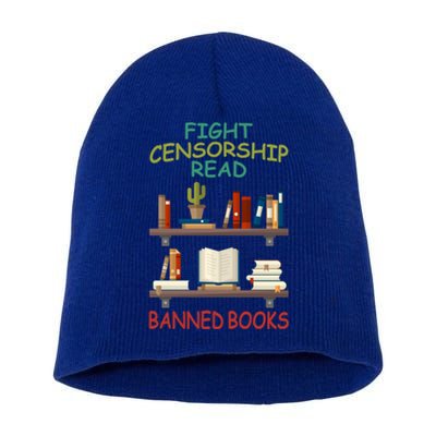 Fight Censorship Read Banned Books Gift Short Acrylic Beanie