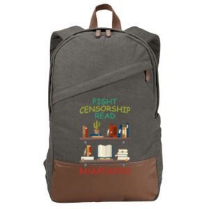 Fight Censorship Read Banned Books Gift Cotton Canvas Backpack