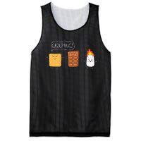 Funny Camping Roasting Bonfire Adventure Mesh Reversible Basketball Jersey Tank