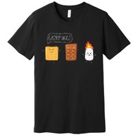 Funny Camping Roasting Bonfire Adventure Premium T-Shirt