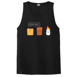 Funny Camping Roasting Bonfire Adventure PosiCharge Competitor Tank