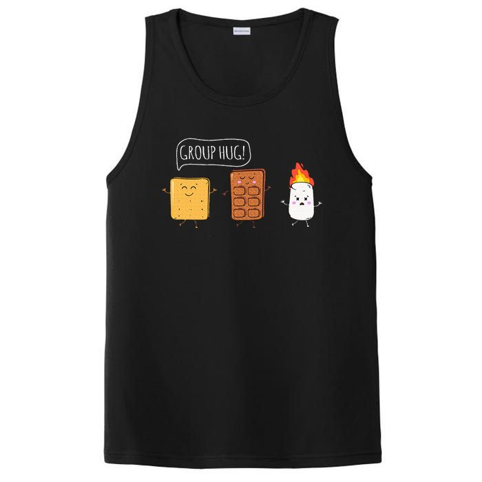 Funny Camping Roasting Bonfire Adventure PosiCharge Competitor Tank