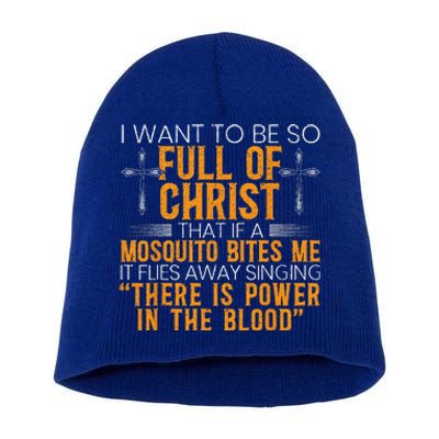 Funny Christian Religious Servant Of God Faithful Jesus Short Acrylic Beanie