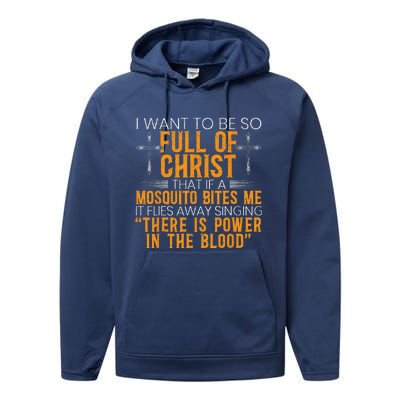 Funny Christian Religious Servant Of God Faithful Jesus Performance Fleece Hoodie