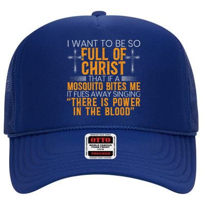 Funny Christian Religious Servant Of God Faithful Jesus High Crown Mesh Back Trucker Hat