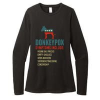 Funny Conservative Republican Anti Biden Donkeypox  Womens CVC Long Sleeve Shirt