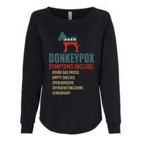 Funny Conservative Republican Anti Biden Donkeypox  Womens California Wash Sweatshirt