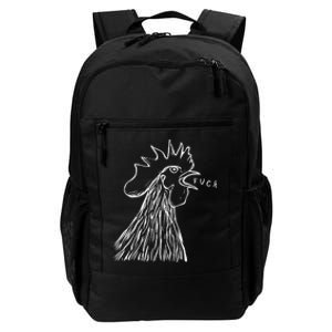 Funny Chicken Rooster Saying Fuck Daily Commute Backpack