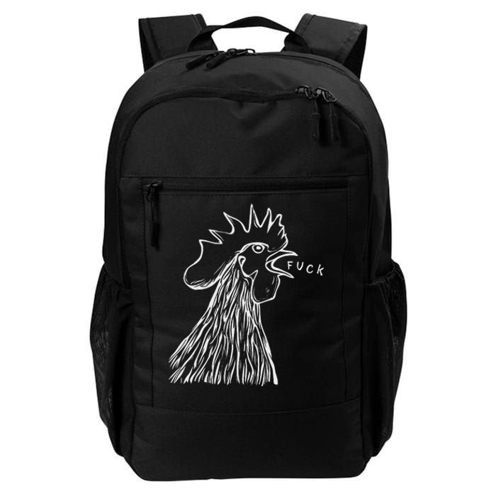 Funny Chicken Rooster Saying Fuck Daily Commute Backpack