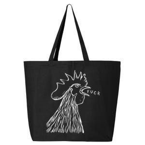 Funny Chicken Rooster Saying Fuck 25L Jumbo Tote