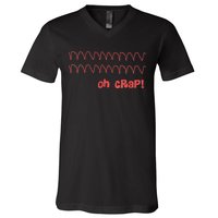 Funny Cardiac Rhythm Oh Crap Nurse V-Neck T-Shirt