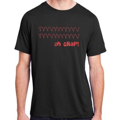 Funny Cardiac Rhythm Oh Crap Nurse Adult ChromaSoft Performance T-Shirt