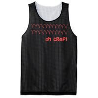 Funny Cardiac Rhythm Oh Crap Nurse Mesh Reversible Basketball Jersey Tank