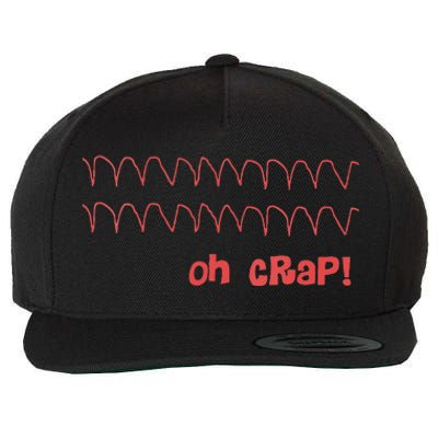 Funny Cardiac Rhythm Oh Crap Nurse Wool Snapback Cap