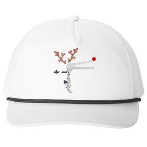 Funny Christmas Reindeer Speculum Nurse L&D Nursing Xmas  Snapback Five-Panel Rope Hat