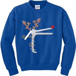 Funny Christmas Reindeer Speculum Nurse L&D Nursing Xmas  Kids Sweatshirt