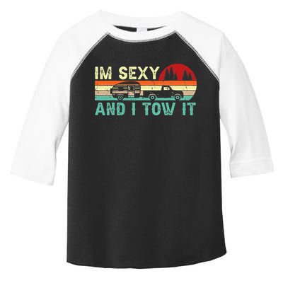 Funny Camping RV Im Sexy And I Tow It RV Camper Toddler Fine Jersey T-Shirt