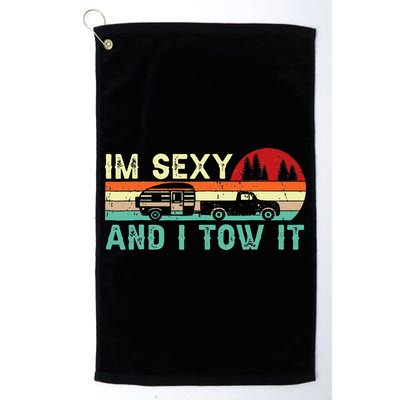 Funny Camping RV Im Sexy And I Tow It RV Camper Golf Towel