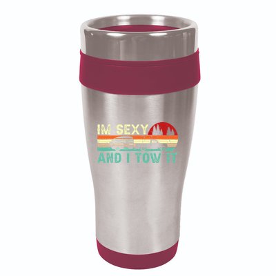 Funny Camping RV Im Sexy And I Tow It RV Camper 16oz Travel Tumbler