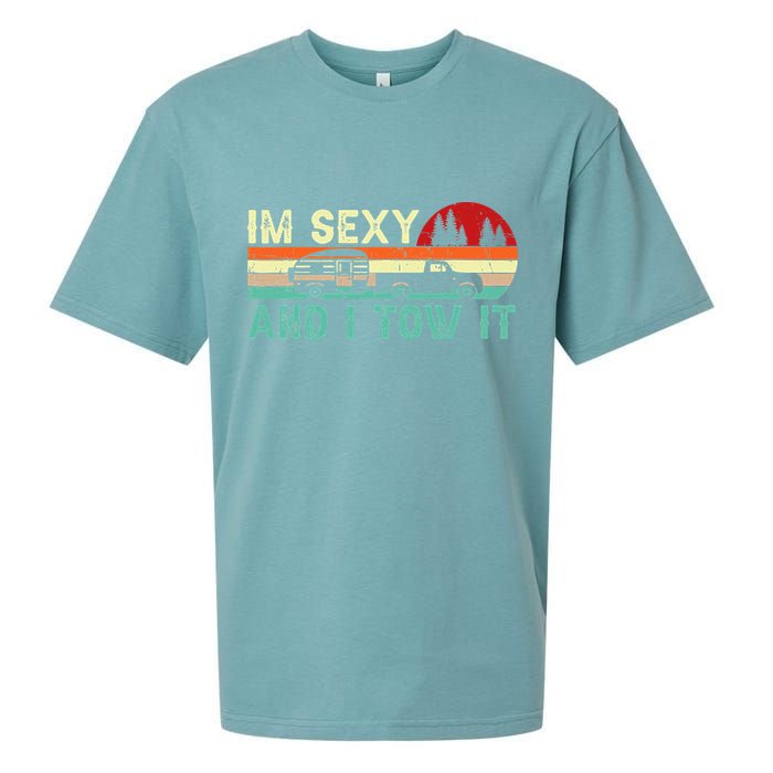Funny Camping RV Im Sexy And I Tow It RV Camper Sueded Cloud Jersey T-Shirt
