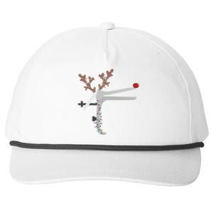 Funny Christmas Reindeer Speculum Nurse L And D Nursing Xmas Gift Snapback Five-Panel Rope Hat