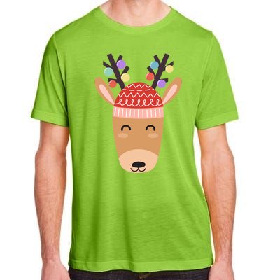 Festive Christmas Reindeer Adult ChromaSoft Performance T-Shirt