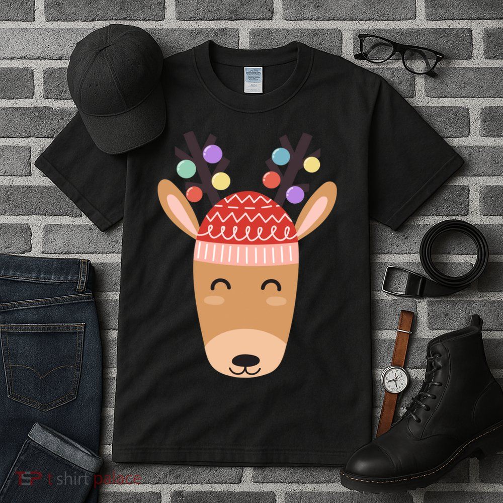 Festive Christmas Reindeer Tall T-Shirt