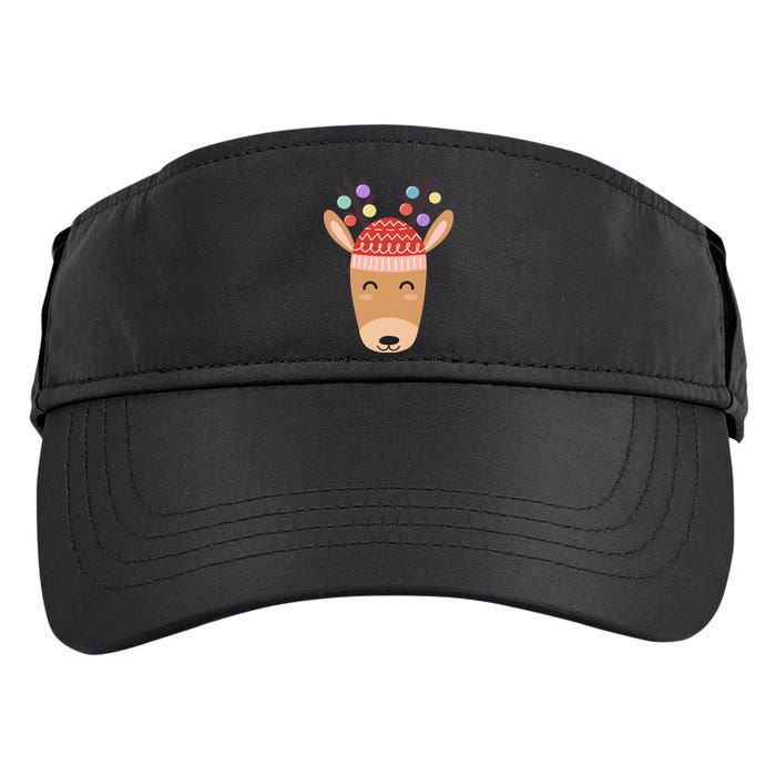 Festive Christmas Reindeer Adult Drive Performance Visor